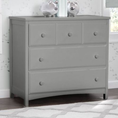 Delta Children 3 Drawer Dresser with Interlocking Drawers W741430 - Gray