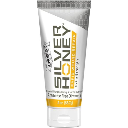 Absorbine Silver Honey Rapid Wound Repair Ointment 2oz Tube, Manuka Honey & MicroSilver BG