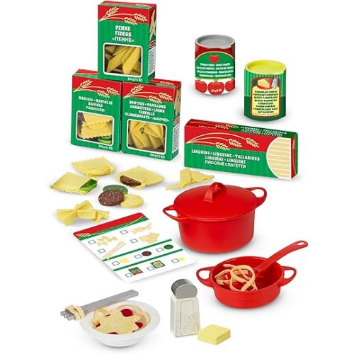 Melissa & Doug Prepare & Serve Pasta Play Food Set
