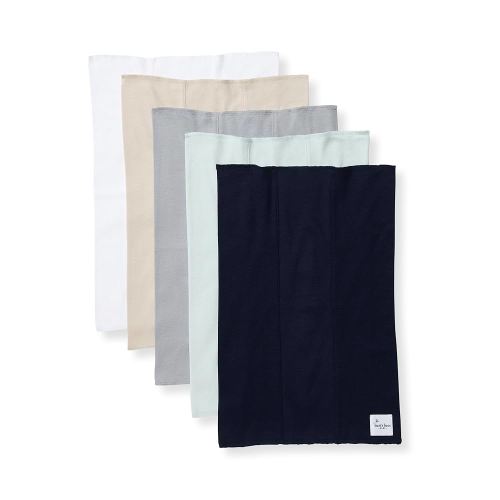 Burt's Bees Baby Infant Burp Cloths, 100% Organic Cotton Extra Absorbent Soft Fabric Drool Cloths, 5-Pack Newborn Must-Have Essential Large Burping Cloths, One Size 17 x 11.75 Inches