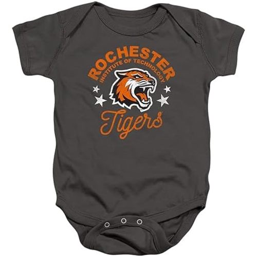 Rochester Institute of Technology Rit Official Tigers Unisex Infant Snap Suit for Baby