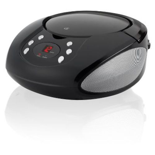 GPX CD, AM/FM, Line In Boombox - Black (BC112B): Portable Media Player with Built-In Speaker