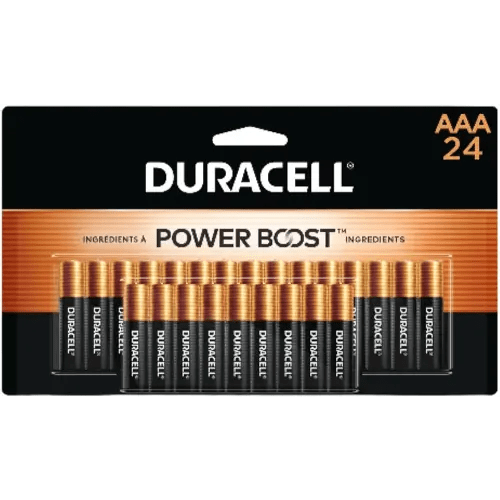 Duracell Coppertop AAA Batteries with Power Boost Ingredients, 24 Count Pack Triple A Battery with Long-Lasting Power, Alkaline AAA Battery for Household and Office Devices