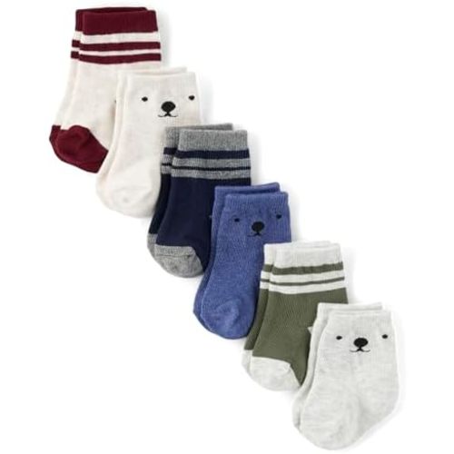 The Children's Place Baby Boy's and Newborn Midi Socks Variety Pack