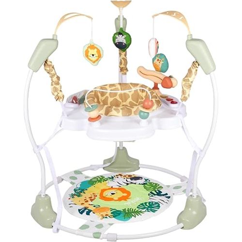 Baby Activity Center, 3-in-1 Baby Jumper, Infant Activity Center with 360° Rotating Seat, Music, Lights, 3 Adjustable Heights, Infant Activity Jumper for 6+ Months JP2403