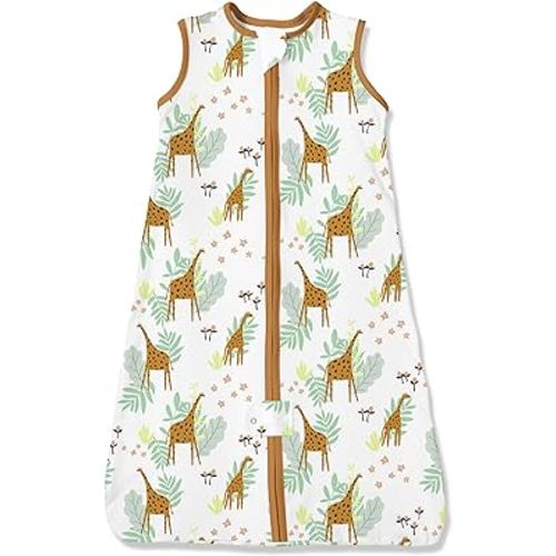 Amazon.com: TotAha Giraffe Baby Sleep Sack, Stretchy Sleepsack, Silky Comfort, Buttery Soft, Swaddle Transition Sleeping Bag, 2-Way Safe Zippers, Light Wearable Blanket for 6-12-15 Months 0.5 TOG : Baby