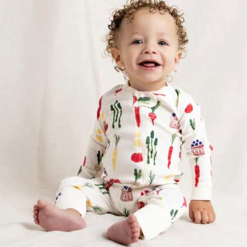 One-Piece Baby Pajamas - Organic Baby Clothes - Monica + Andy