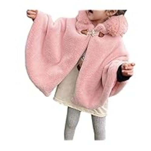 Amazon.com: Kaerm Toddler Baby Girls Cute Carseat Poncho Faux Fur Hooded Cape Cloak Fleece Jacket Coat Winter Outerwear: Clothing, Shoes & Jewelry