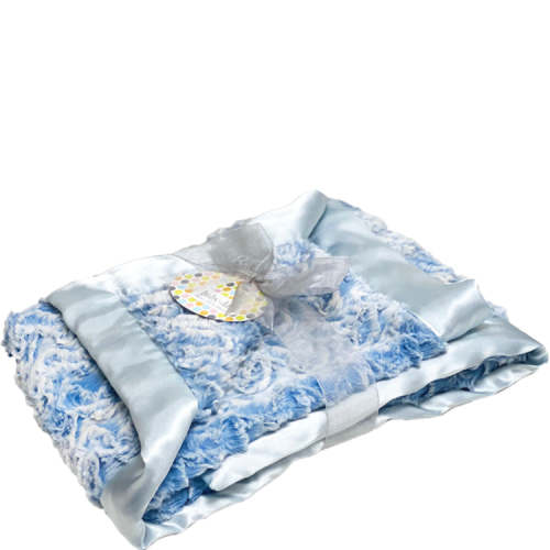 Luxe Stroller Blanket - Paloma Blue