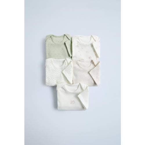 FIVE-PACK OF SNAIL BODYSUITS - Ecru | ZARA United States