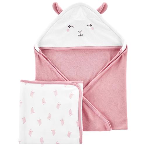 Carter's Child of Mine Baby Girl Towel, 2-Pack, One Size