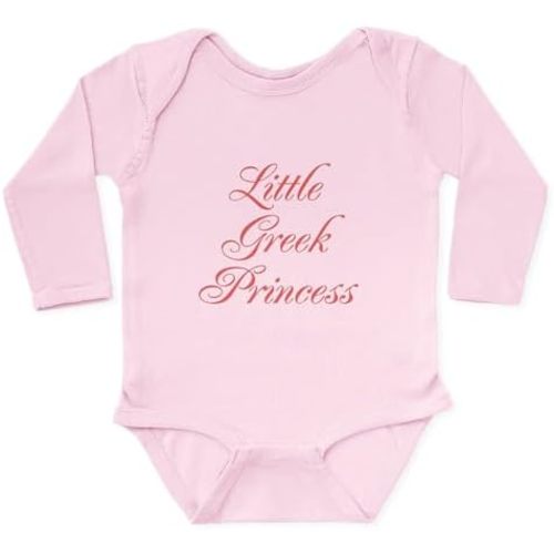 CafePress Little Greek Princess Long Sleeve Infant Bodysuit Cute Long Sleeve Infant Baby Bodysuit Romper