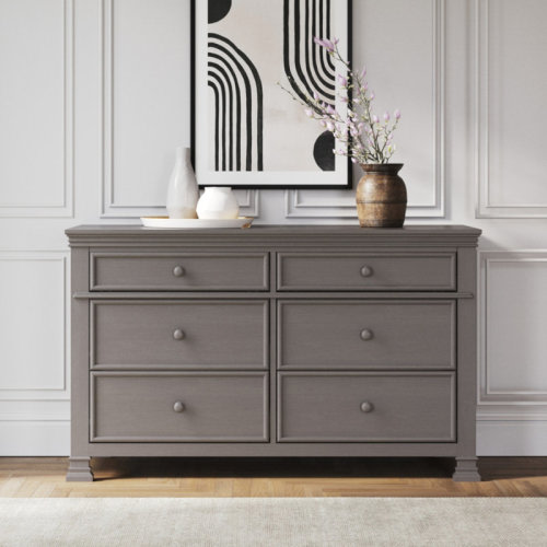 Legacy Westgate 56" Wide 6 - Drawer Solid Wood Double Dresser | Wayfair