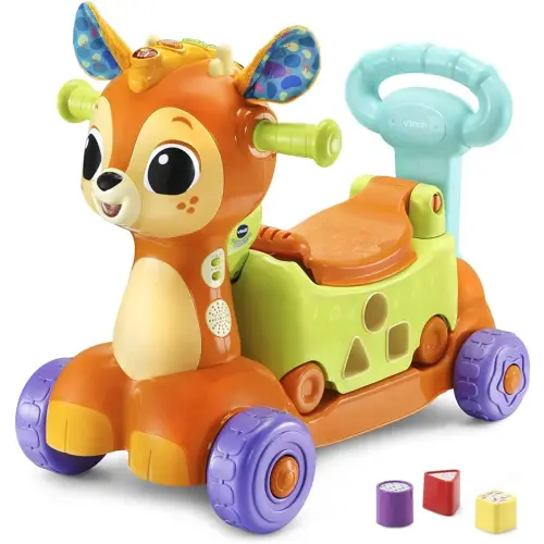VTech 4-in-1 Grow-with-Me Fawn Scooter (Frustration Free Packaging)