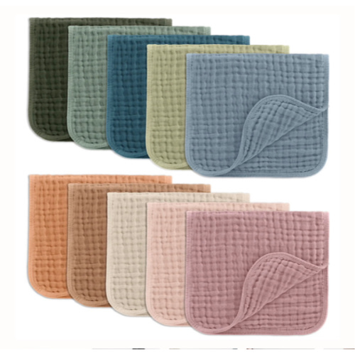 Muslin Burp Cloths in Multicolor – Comfy Cubs