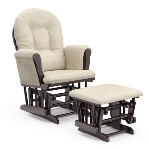 Espresso & Beige Glider and Ottoman Item: B600011899