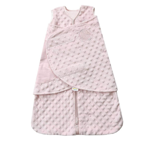 Pink Plushy Dot Velboa Swaddle | HALO