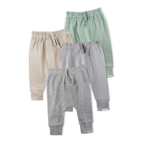 Jordan Assorted 4-Pack Organic Cotton Joggers, 0-3M
