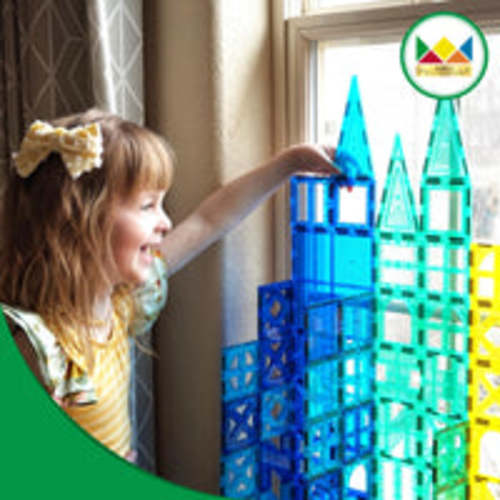PicassoTiles 101pc Magnetic Tile Classic Building Blocks · PicassoTiles