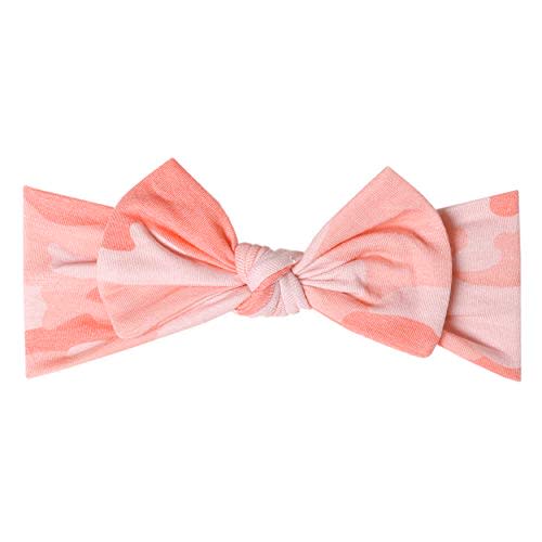 Copper Pearl Baby Stretchy Soft Knit Headband Bow Remi