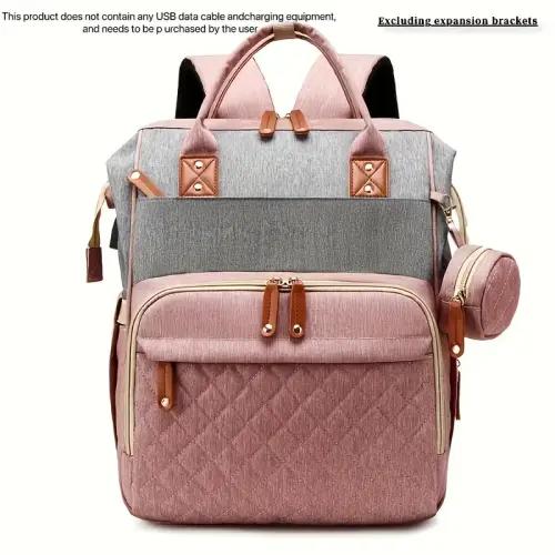 large capacity diaper backpack multifunctional travel bag - Temu