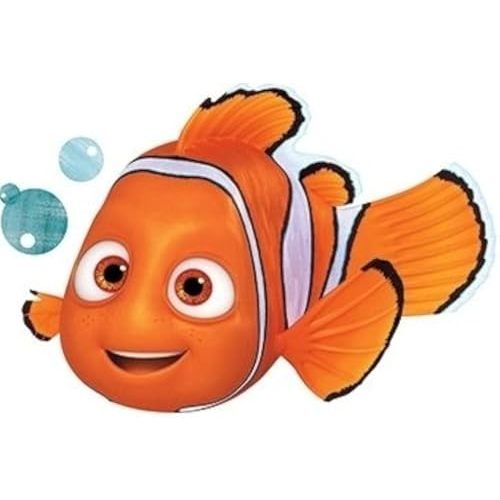 5 Inch Clownfish Clown Fish Finding Dory Nemo 2 Movie Removable Peel Self Stick Adhesive Vinyl Decorative Wall Decal Sticker Art Kids Room Home Decor Boys Children Nursery Baby 5x3 inches