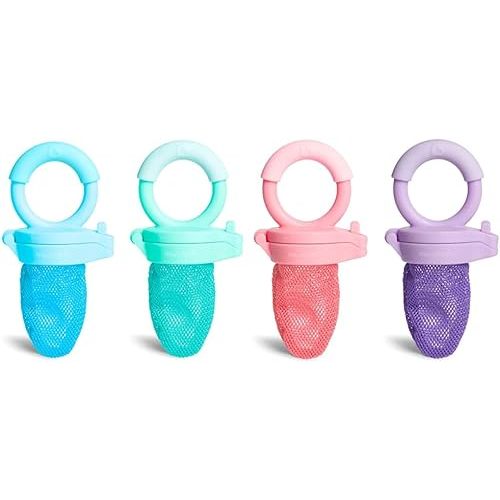 Munchkin Fresh Food Feeder, 4 Pack, Blue/Green/Coral/Purple