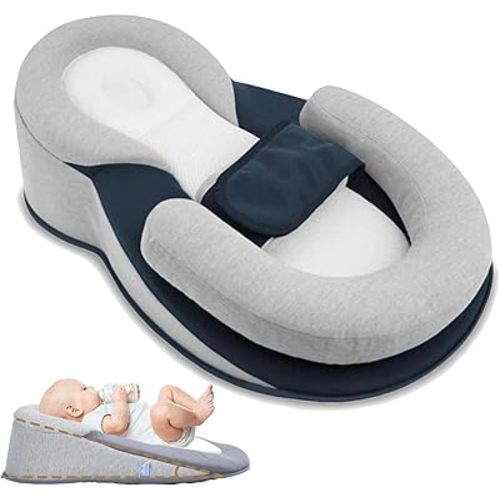 RestNest Baby Bed Acid Reflux with Strap, Keesley Rest Nest Baby Bed, for Comfortable Play & Feeding Support (Large)