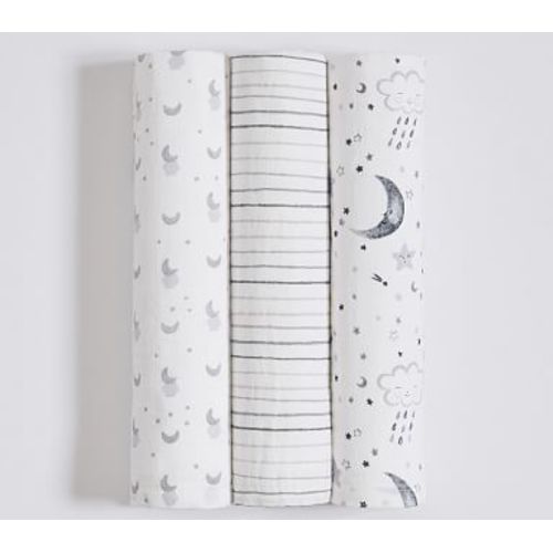 Organic Skye Swaddle Set Of 3, Multi
