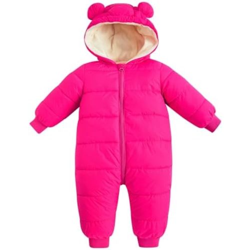 UNIFACO Baby Boys Snowsuit Newborn Baby Girls Winter Coat Toddler Clothes