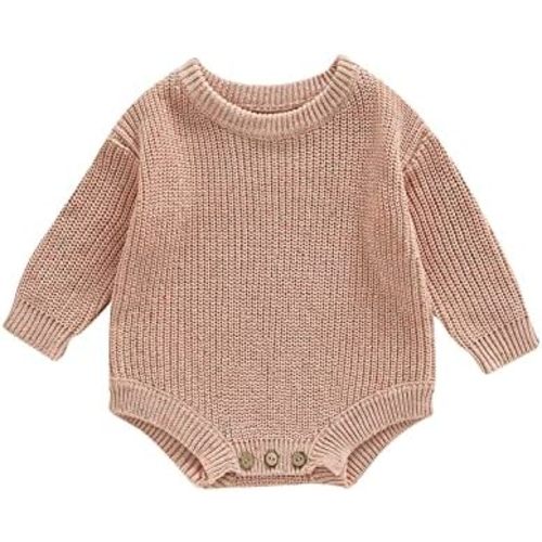 FYBITBO Baby Girl Boy Sweater Knit Oversized Pullover Sweatshirt Romper Onesie Warm Fall Winter Clothes Outfit Newborn