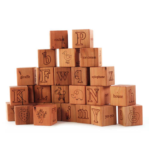 Imperfect Picture Alphabet Blocks