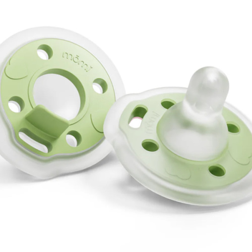 breast-like pacifier 0-6mo 2-set - pistachio | mōmi