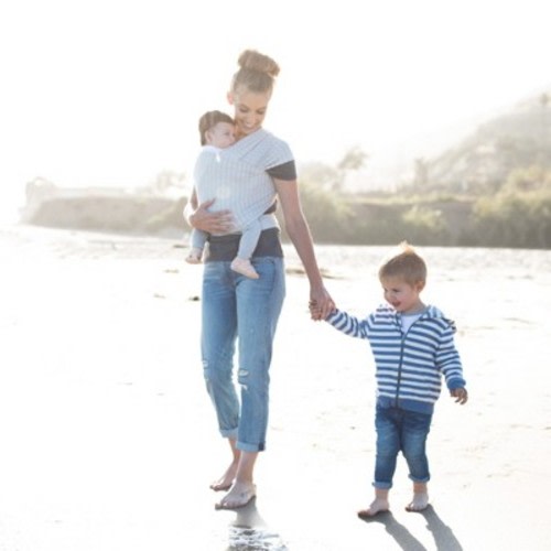 Ergobaby Aura Baby Wrap - Gray Stripes