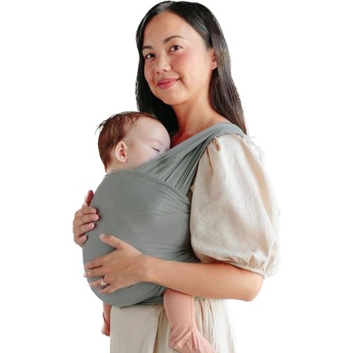 Solly Baby Wrap Carrier - Lightweight Baby Carrier - Newborn Baby Essentials - for Newborn, Infants and Baby 8-25 Lbs. Mist
