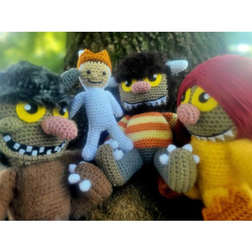 Made to order Where the wild things are Monsters Ira, KW, Carol book version, Maurice Sendak gift, nursery