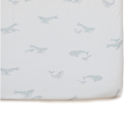Follow Me Crib Sheet, Whale - Pehr Sheets | Maisonette