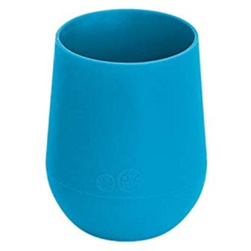 ezpz Mini Cup (Blue) - 100% Silicone Cup for Toddlers - Designed by a Pediatric Feeding Specialist - 12 Months+