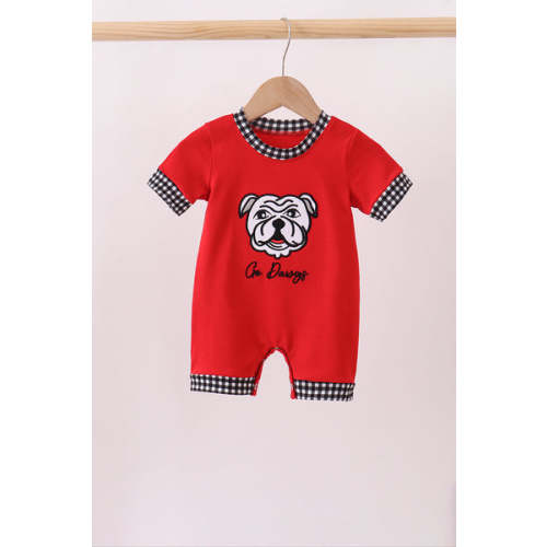 Red Georgia Go Dawgs Applique Romper – HoneyBean