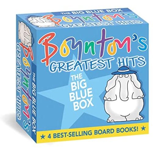 Boynton's Greatest Hits The Big Blue Box: Moo, Baa, La La La!; A to Z; Doggies; Blue Hat, Green Hat (Boynton Board Books) (Package may vary)