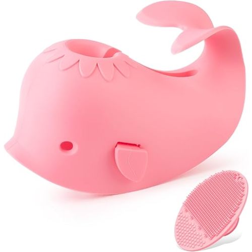 Bath Faucet Cover for Kids, Bath Spout Cover for Baby are Suitable for Most Bathtub Faucet, Spout Cover Bathroom Tub Adds Fun to Your Baby in The Shower.(Pink)
