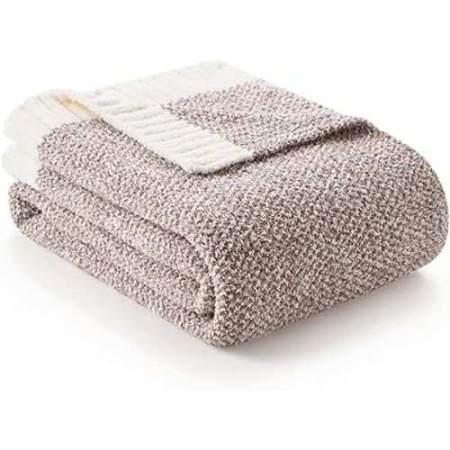 Snuggle Sac Throw Blanket, Heather Taupe - 50x60