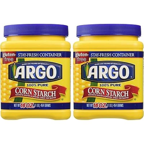 Argo 100% Pure Corn Starch, 16 Oz, Pack of 2