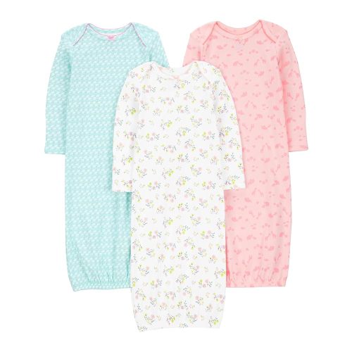 Simple Joys by Carter's Baby Girls' 3-Pack Cotton Sleeper Gown
