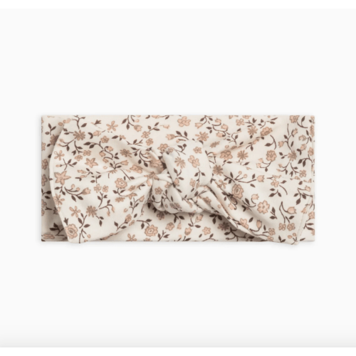 Hattie Bow Wrap - Primrose Floral / Chestnut + Taupe