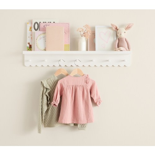 Scalloped Peg Rack (36")