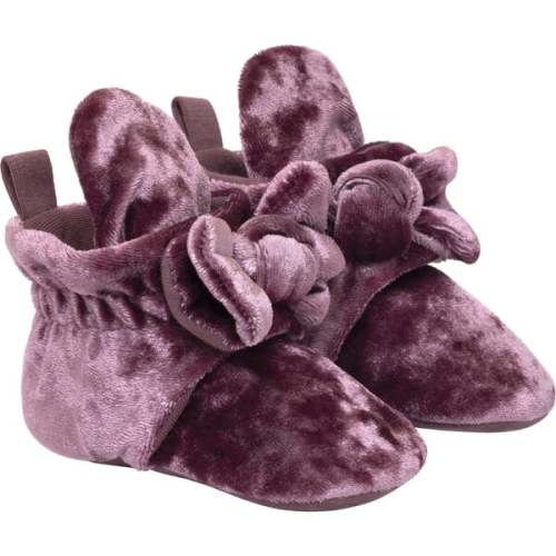 Bonnie Velvet Girls Snap Bootie, Pink - Robeez | Maisonette