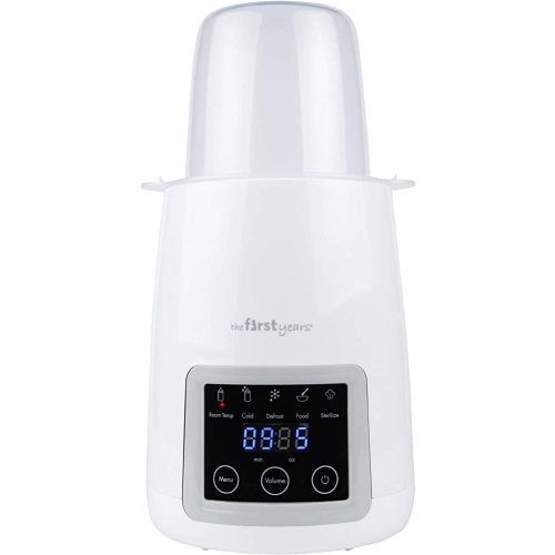 The First Years Gentle Warmth Digital Baby Bottle Warmer - Bottle Warmer for Breastmilk, Baby Formula, and Baby Food - Includes Milk Warmer, Basket, and Cup - White
