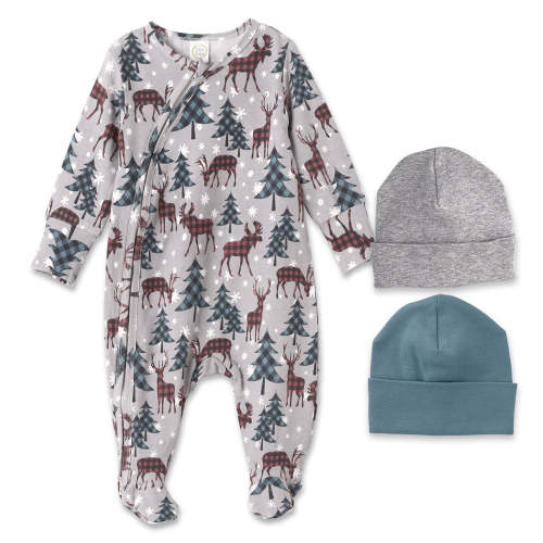 Mini Adventurer Baby Boy Gift Set - 3-Piece Nordic Nature