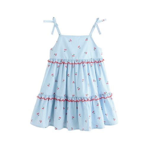 Kids' Cherry Stripe Sundress